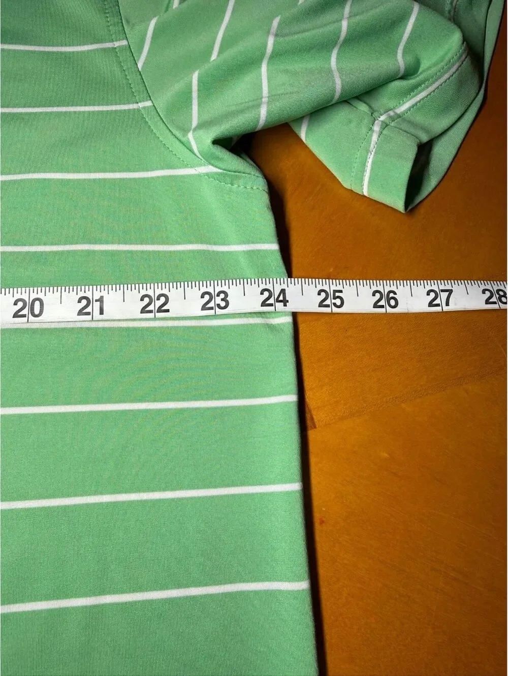 Peter Millar Summer Comfort Green Striped Castle Hills Golf Polo Men’s Large